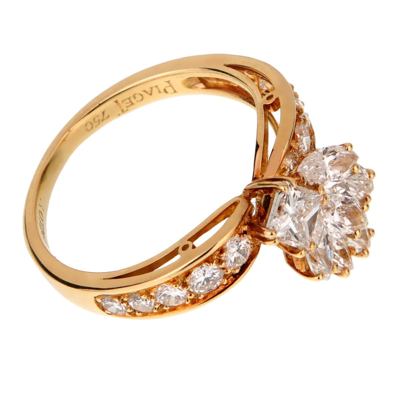 Piaget Vintage Cocktail Diamond Gold Ring 0001769