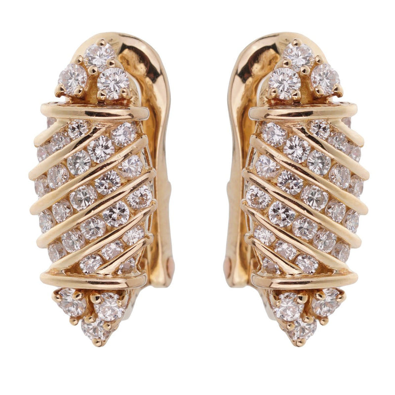 Piaget Vintage Diamond Yellow Gold Earrings 0002601