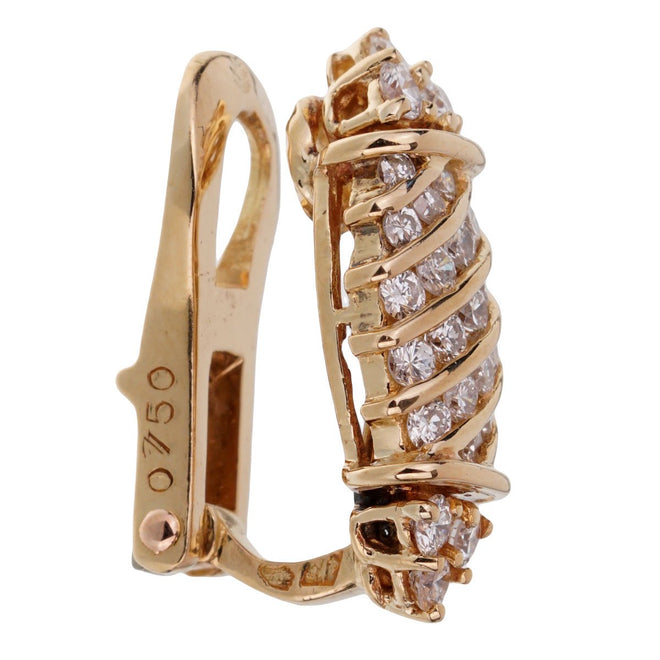 Inside-Out Diamond Half Hoop Earrings - 630D3RIADFGERWG – Rocky Point  Jewelers