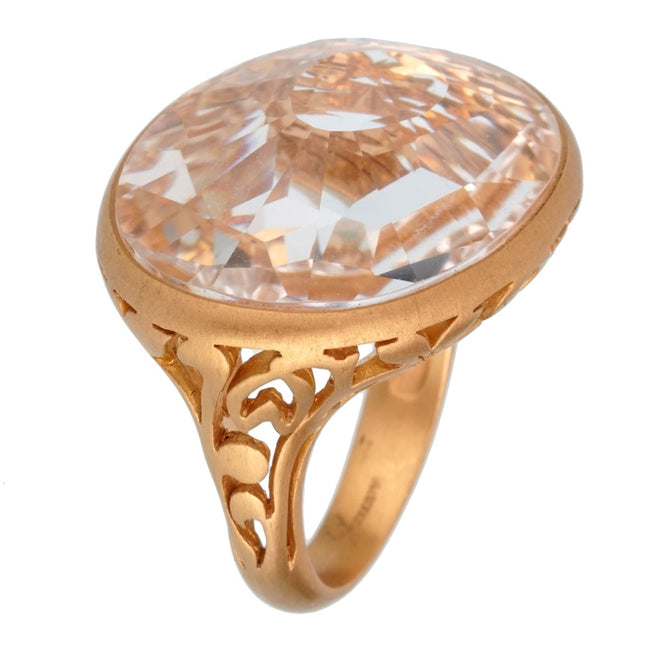 Pomellato  10 Carat Quartz Cocktail Rose Gold Ring Sz 5.75 0002449