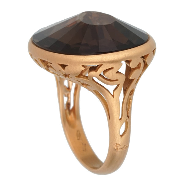 Pomellato 10 Carat Smoky Quartz Cocktail Ring Size 7.25 0002453