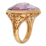 Pomellato 10ct Amethyst Cocktail Rose Gold Ring Sz 5 1/2 0002307