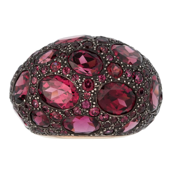 Pomellato 12 Carat Rhodolite Cocktail Rose Gold Ring 0002454