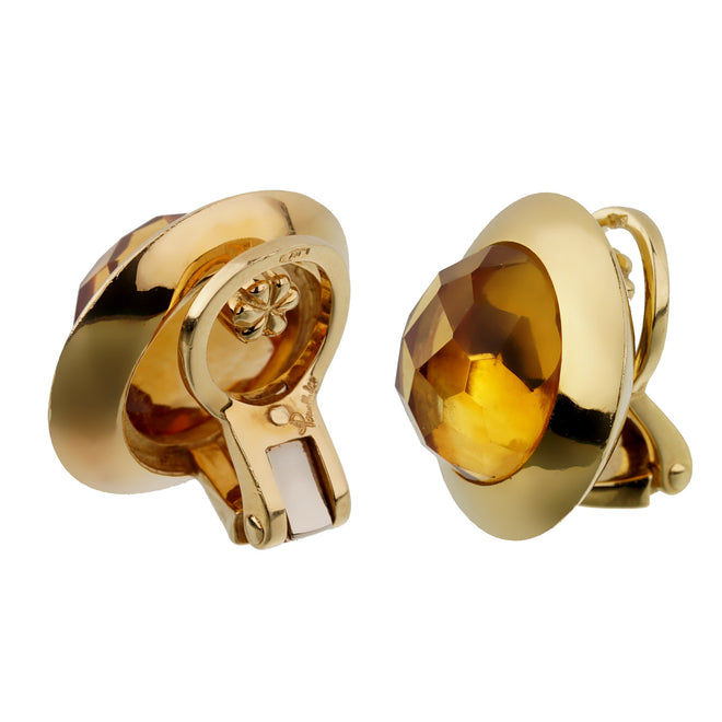 Pomellato 18ct Citrine Yellow Gold Clip On Earrings 0002839