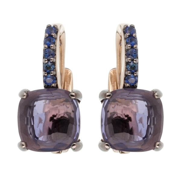 Pomellato 3.84 Carat Iolite Sapphire White Gold Earrings 0002201