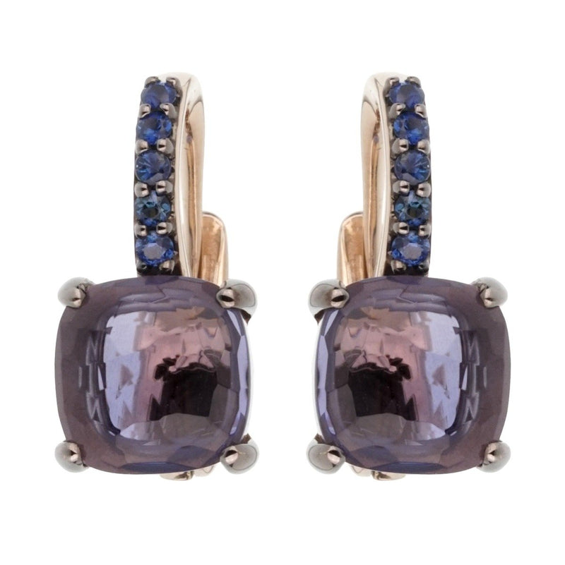Pomellato 3.84 Carat Iolite Sapphire White Gold Earrings 0002201
