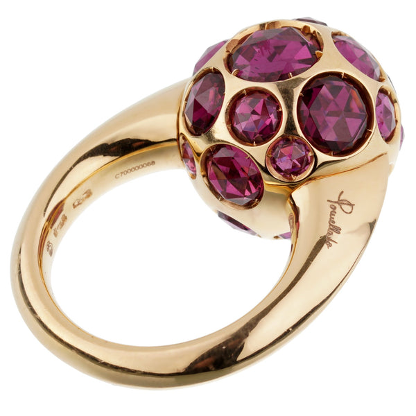 Pomellato 8ct Rhodolite Cocktail Rose Gold Ring 0002844