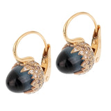 Pomellato 9 Carat Topaz Diamond Rose Gold Earrings 0002202
