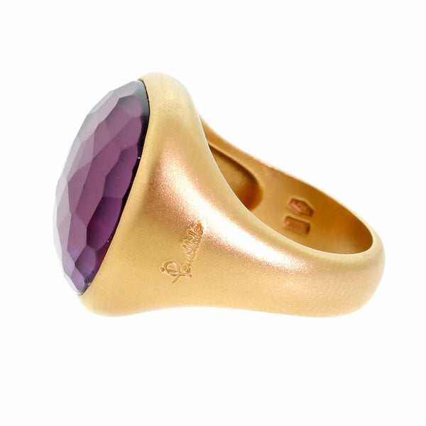 Pomellato Amethyst Rose Gold Gemstone Ring 0000553