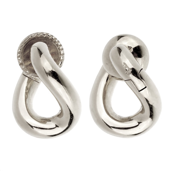 Pomellato  Chain Link White Gold Earrings 0002192