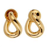 Pomellato Chain Link Yellow Gold Earrings 0002191