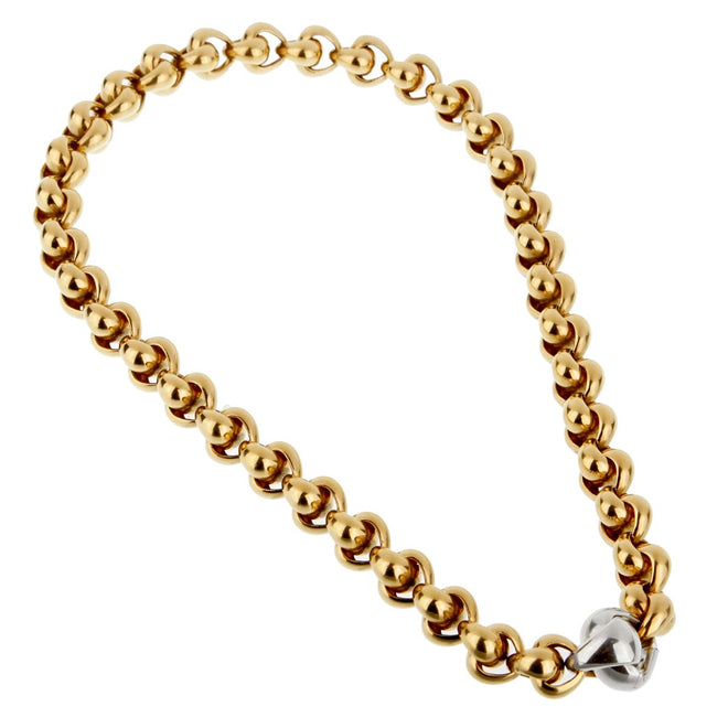 Pomellato Chain Link Yellow Gold Necklace 0002209