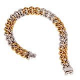 Pomellato Curb Diamond Yellow Gold Bracelet 0001752