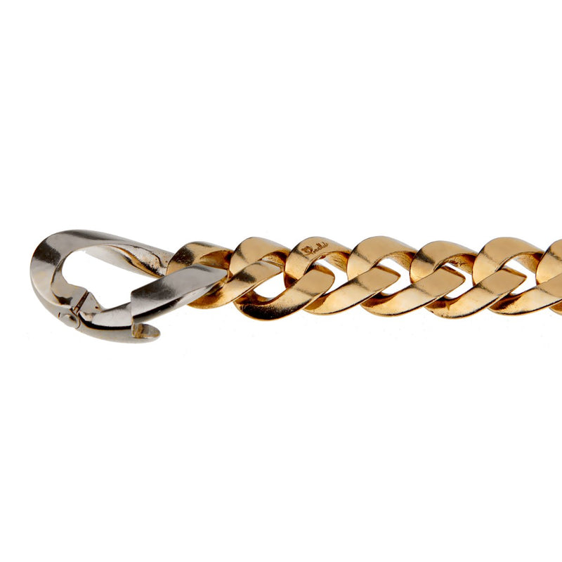 Pomellato Curb Link Diamond Gold Necklace 0001751