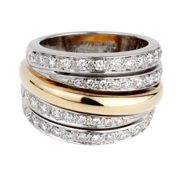 Pomellato Diamond Cocktail Gold Ring 0001042