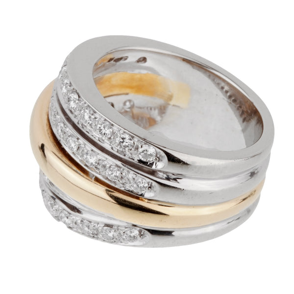 Pomellato Diamond Cocktail Gold Ring 0001042