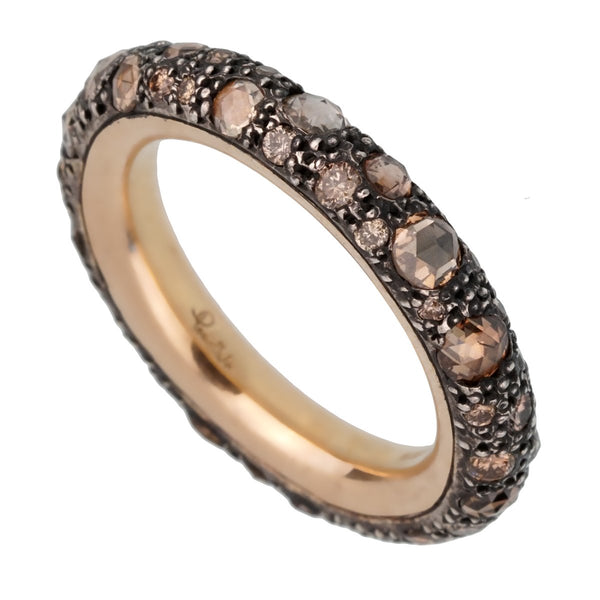 Pomellato Diamond Rose Gold Eternity Band Ring 0002471