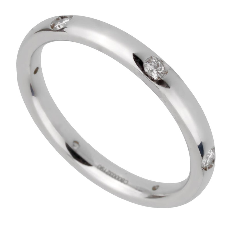 Pomellato Diamond White Gold Eternity Band Ring Sz 5 1/4 0002335