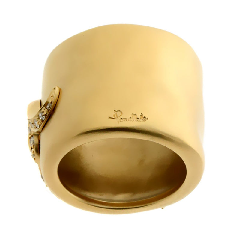 Pomellato Eva Snake Diamond Rose Gold Ring PML2495