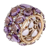 Pomellato Lulu Amethyst Diamond Rose Gold Ring 0001557