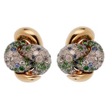 Pomellato  Multi Color Sapphire Diamond Rose Gold Earrings 0002199