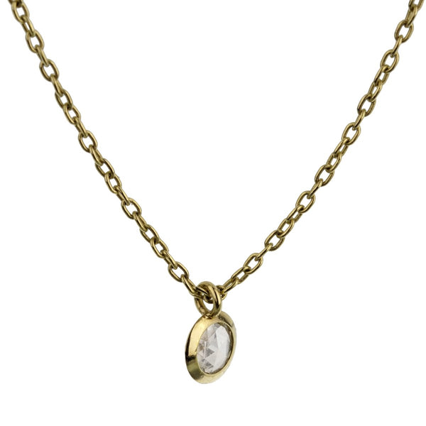 Pomellato Rose Cut Diamond Yellow Gold Necklace 0002204