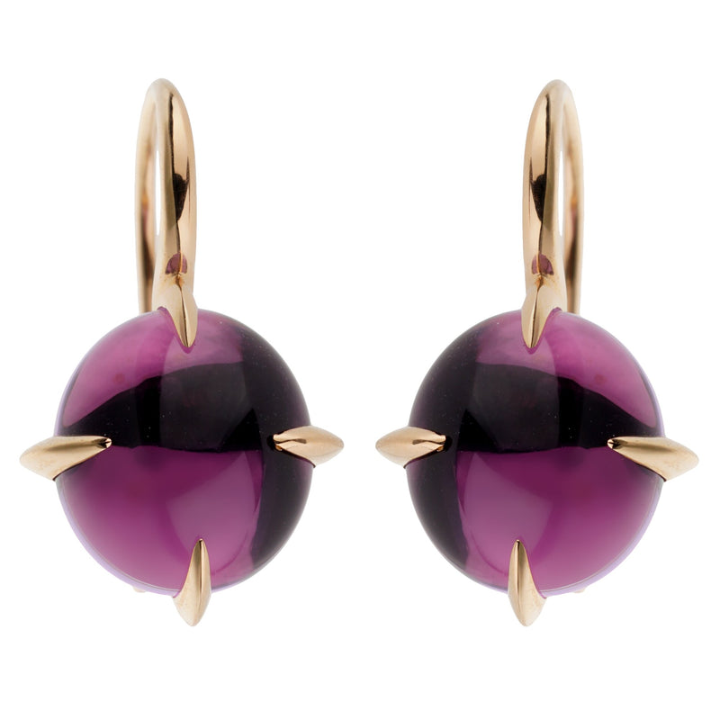 Pomellato Rose Gold 16.60ct Amethyst Drop Earrings 0002825