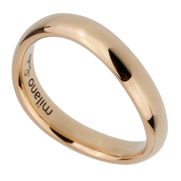 Pomellato Rose Gold Wave Band Ring Sz 5 0002395