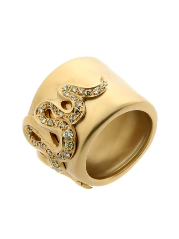Pomellato Snake Gold Diamond Ring 0000309