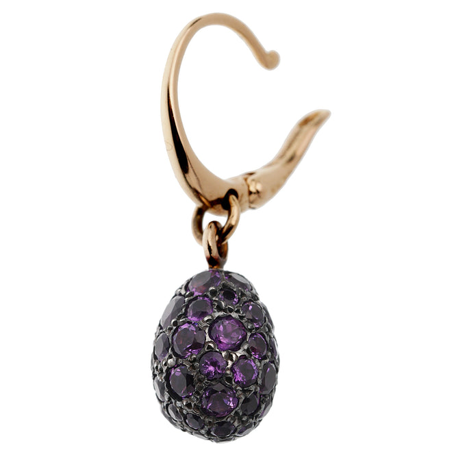 Pomellato Tabou Rose Gold Amethyst Drop Earrings 0003127
