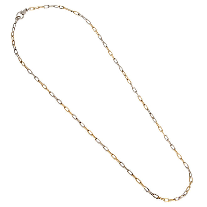 Pomellato Two Tone Chain Link Vintage Necklace 0002116