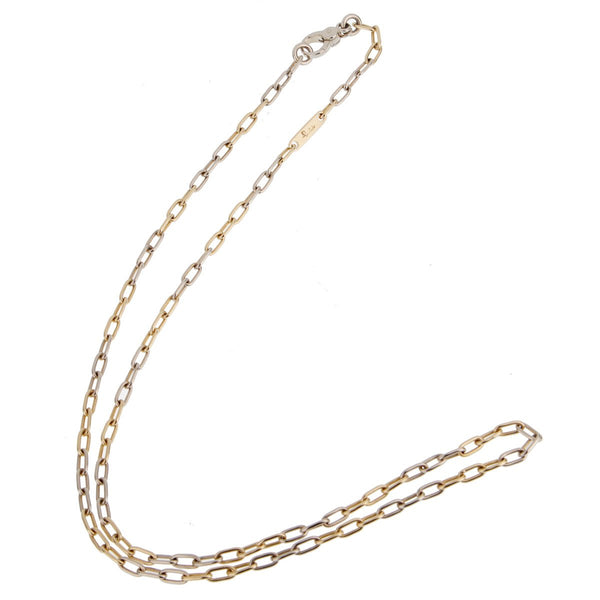 Pomellato Two Tone Chain Link Vintage Necklace 0002116