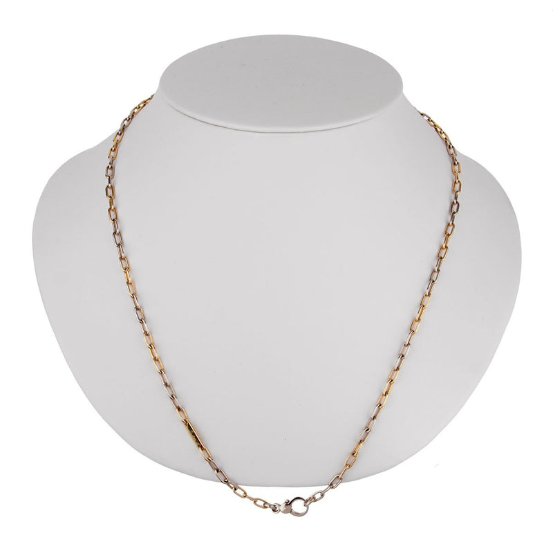 Pomellato Two Tone Chain Link Vintage Necklace 0002116