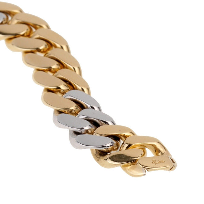 Pomellato Two Tone Cuban Link Bracelet 0001082