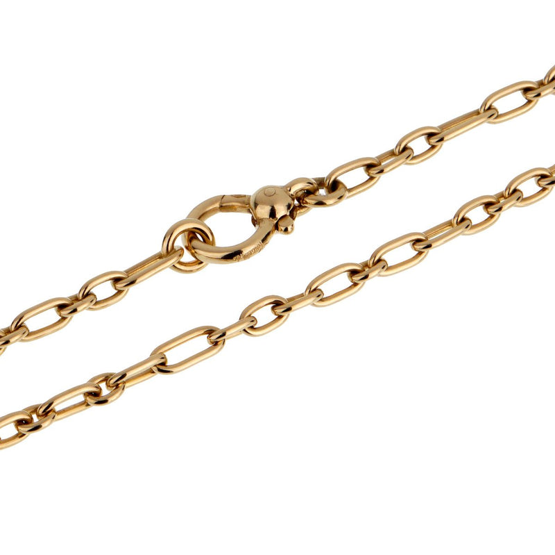 Pomellato Vintage Yellow Gold Chain Link Necklace 0002117