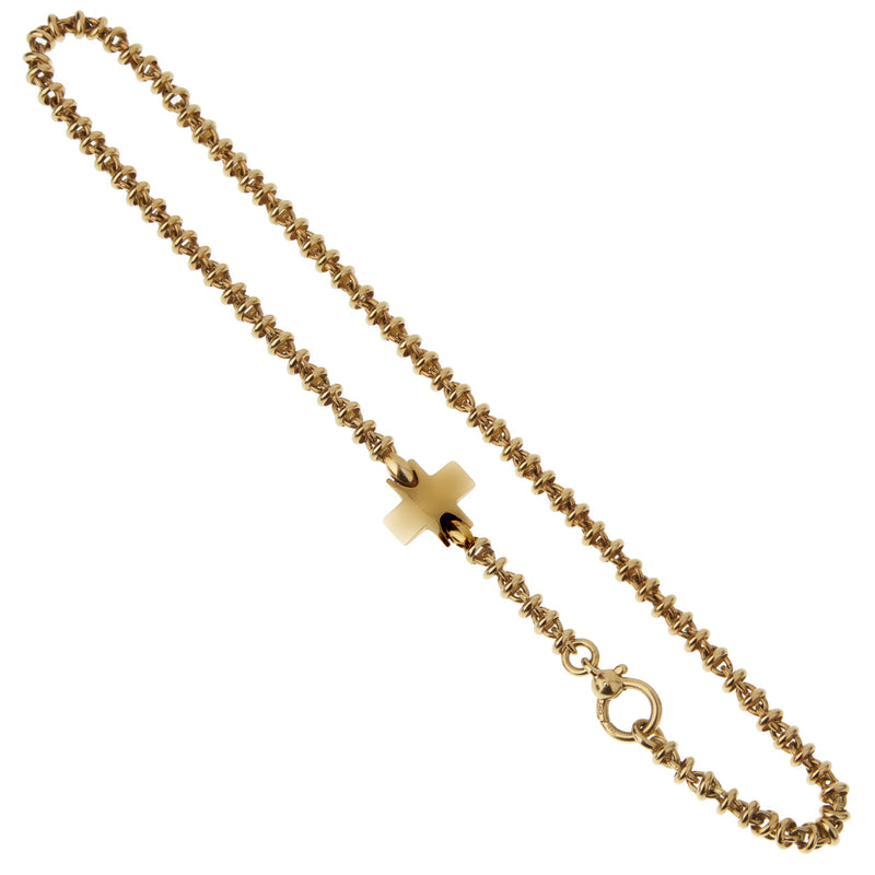 Pomellato Vintage Yellow Gold Cross Necklace 0003101