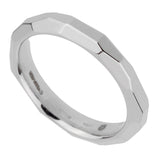 Pomellato White Gold Diamond Cut Band Ring Size 6 3/4 0002391