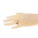 Pomellato White Rose Bubble Stacking Band Rings Size 6 1/2 0003141-45