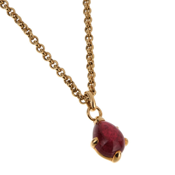 Pomellato Yellow Gold Pink Tourmaline Pendant Necklace 0001867