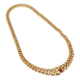 Pomellato Yellow Gold Ruby Chain Necklace 0002211
