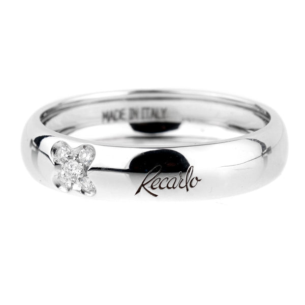 Recarlo Clover Diamond White Gold Ring 0000972