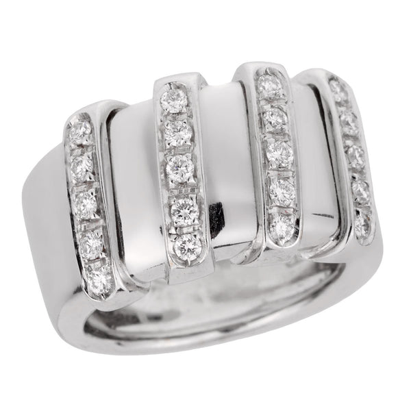 Roberto Coin Nabucco White Gold Diamond Ring 0001959