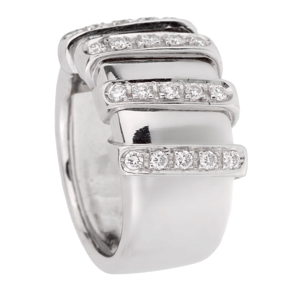 Roberto Coin Nabucco White Gold Diamond Ring 0001959