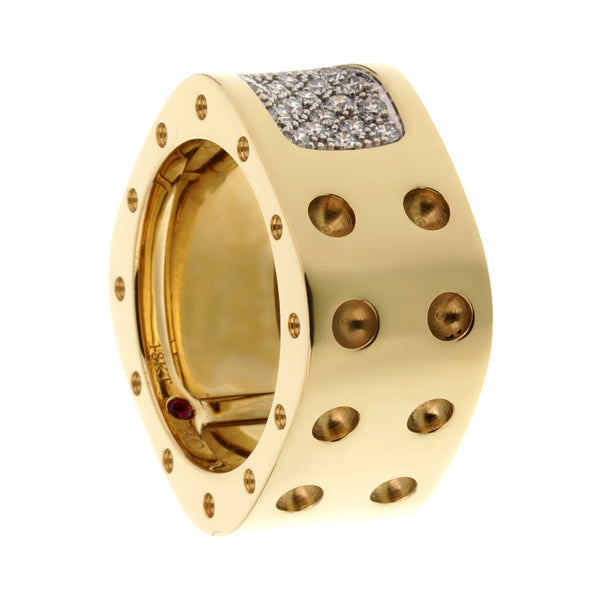 Roberto Coin Pois Moi Diamond Yellow Gold Ring 000rbc