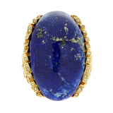 Rodney Rayner One of a Kind Lapis Lazuli Diamond Gold Ring 0000885