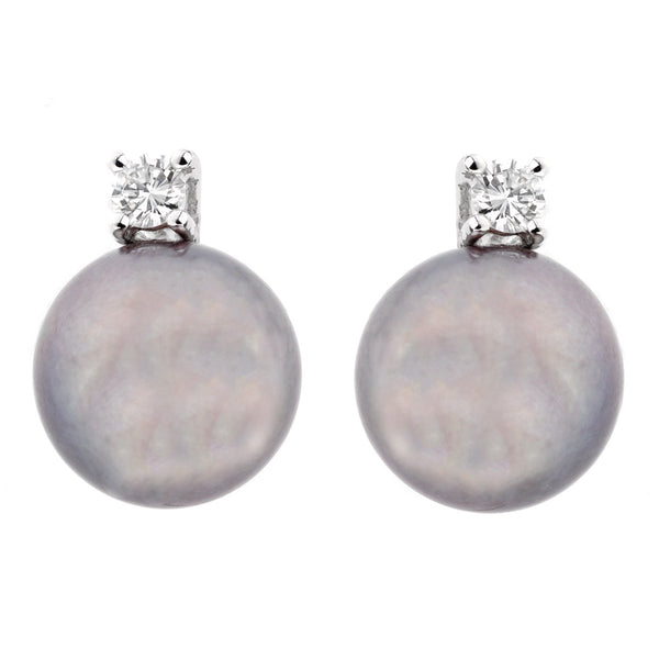 Salvini Pearl Diamond 18k White Gold Earrings 0000950