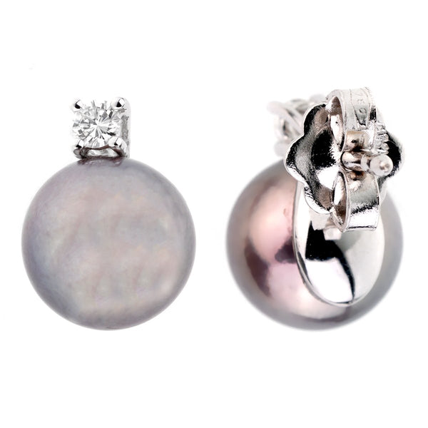 Salvini Pearl Diamond 18k White Gold Earrings 0000950