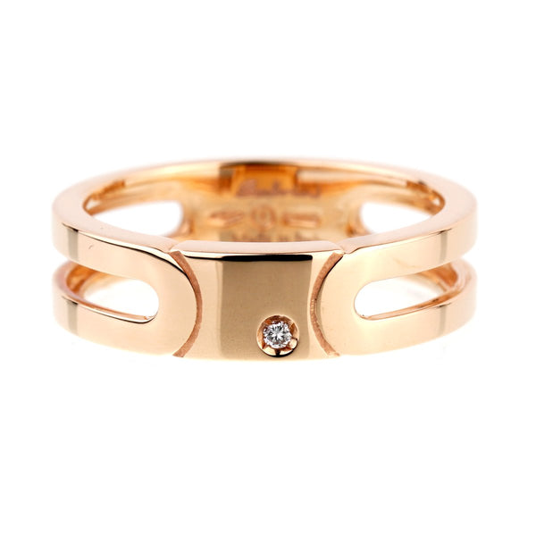 Salvini Rose Gold Diamond Band Ring 0000954