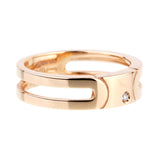 Salvini Rose Gold Diamond Band Ring 0000954
