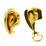 Tiffany & Co Calla Lily 18k Yellow Gold Earrings 0000887